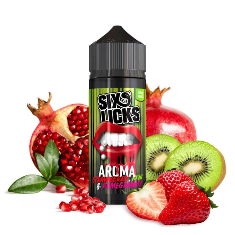 Sixs Licks - Strawberry Kiwi & Pomegranate 10ml Aroma